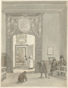 位于 Nieuwe Keizersgracht 的福音路德会执事会和慈善之家男厕所的景观
