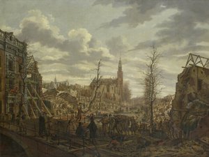 莱顿拉彭堡，1807 年 1 月 12 日火药船爆炸后三天
