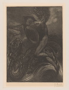 珀尔修斯与海怪 作者 Johannes Josephus Aarts（艺术家签名）