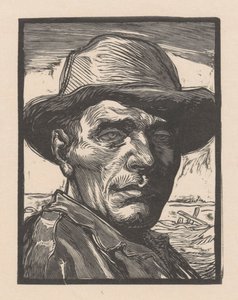 一位不知名男子的肖像 作者 Johannes Josephus Aarts（艺术家签名）