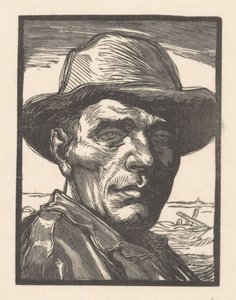 一位不知名男子的肖像 作者 Johannes Josephus Aarts（艺术家签名）