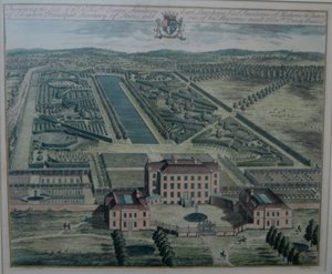 约翰内斯-基普（Johannes Kip，卒于 1722 年）根据托马斯-巴迪斯莱德（Thomas Badeslade，卒于 1742 年）绘制的切弗宁雕版，1719 年由约翰-哈里斯出版（载于《肯特郡史》）。 作者 约翰尼斯·基普（Johannes Kip）