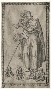 土星，1547年。 作者 约翰内斯·拉登斯佩德