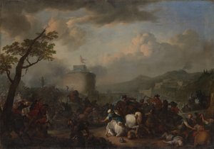 战斗场面，1671年。