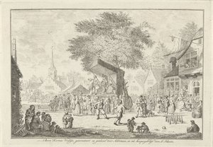 村里的农民集市，约 1750 年
Boere Kermis Vreugd（物品上的标题） 作者 尼古拉斯·阿特曼