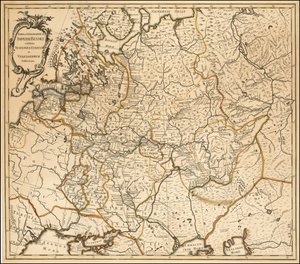 约翰内斯-特雷斯科特绘制的 1760 年俄罗斯地图 作者 约翰·特雷斯科特