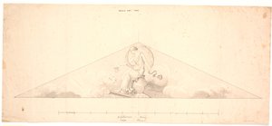极光哈斯多夫宅邸山形浮雕草稿，Kgs.尼托夫 作者 约翰内斯·维德维尔特