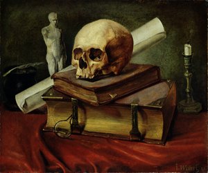 Vanitas，静物，1842年 作者 约翰尼斯·威梅尔（Johannes Wimmel）