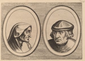 "Aerdighe Kniertje "和 "不关心的Klaes" 作者 Johannes 和 Lucas van Doetechum 在老彼得·勃鲁盖尔之后