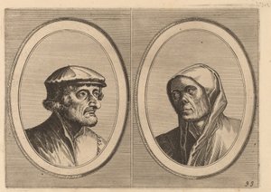 "Voorsichtighe Krijn "和 "Broentje Spaer-pots"。 作者 Johannes 和 Lucas van Doetechum 在老彼得·勃鲁盖尔之后
