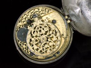 Verge手表。海牙，c.1695（金属）（另见259582-83） 作者 约翰内斯·范·科伦