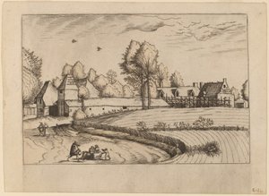 乡村住宅 作者 Johannes van Doetechum，长老和卢卡斯