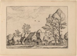 有抽水井的大农场 作者 Johannes van Doetechum，长老和卢卡斯