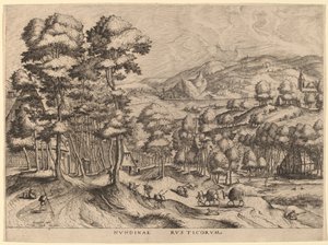 Nundinae Rusticorum (乡村市场) 作者 Johannes van Doetechum the Elder 和 Lucas