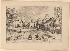 带农场的斯旺客栈 作者 Johannes van Doetechum，长老和卢卡斯