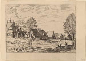 村街 作者 Johannes van Doetechum，长老和卢卡斯