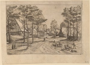 村街 作者 Johannes van Doetechum，长老和卢卡斯