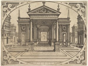 板块来自Scenographiae...，约1560年。