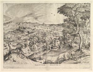 比利时马车 Plaustrum Belgicum 来自《大型景观》，约1555-56年。