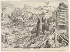 忏悔的马格达林-马格达林娜-波尼滕斯来自《大型景观》，约1555-56年。