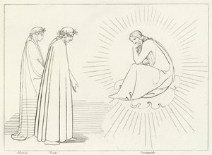Dante Discoursing with Cacciaguida, Paradise, Canto 17 (engraving)