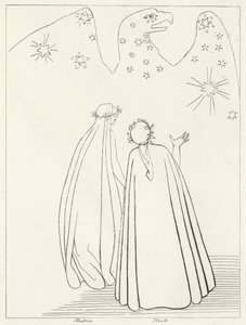 The Celestial Eagle, Paradise, Canto 19 (engraving)