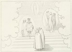 The Celestial Steps, Paradise, Canto 21 (engraving) 作者 约翰（后）弗拉克斯曼