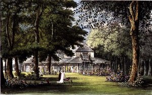伊丽莎白公主的小屋，老温莎，来自R.Ackermann（1764-1834）的《艺术汇编》。 作者 约翰（后）根德尔