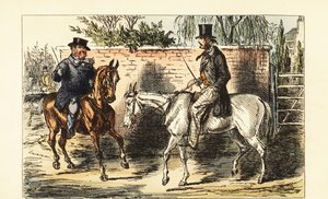 English gentleman on an old nag rejected by a man on a bay horse 作者 约翰（后）里奇