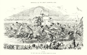 1851年万国博览会纪念，1851大德比（版画） 作者 约翰（后）里奇