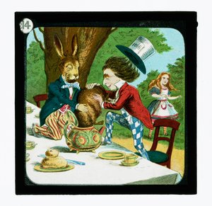 Alice in Wonderland, Coloured Lantern Slides (lantern slide) 作者 约翰（后）坦尼尔