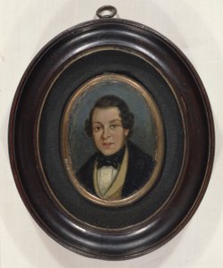 缩影：艾布拉姆·康斯特勃（1783-1862）肖像，艺术家的兄弟（船上有油） 作者 约翰（att To）康斯特布尔