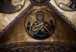 Hosios Loukas修道院的Katholikon(Catholicon)马赛克(联合国教科文组织世界遗产名录)