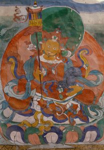 印度拉达克赫米斯的喇嘛教寺院的壁画 作者 沃尔特·查尔斯·米尔斯