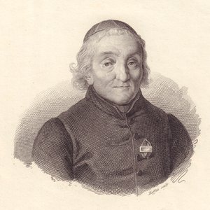 意大利神学家皮特罗-坦布里尼（1737-1827）的肖像，马菲斯的铜版画 作者 沃尔特·查尔斯·米尔斯