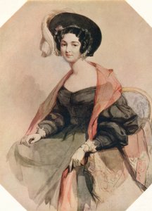 一位女士的画像，c1855
