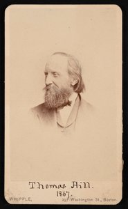 托马斯-希尔的肖像 1818-1891年，1867年。 作者 约翰·亚当斯·惠普尔