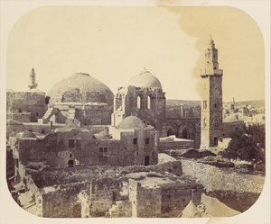 圣墓圆顶，耶路撒冷，1860年代。