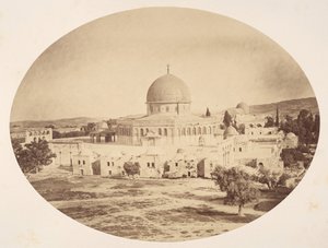 耶路撒冷，摩利亚山上的圣殿遗址，1857年。