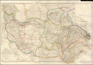 约翰-阿罗史密斯绘制的 1842 年中亚地图 作者 约翰·阿罗史密斯