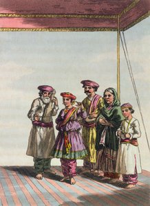 一个跳舞Kuharwa的女孩，来自&39;A Mahratta Camp&39;，1813年（彩色雕刻） 作者 约翰·奥古斯都·阿特金森