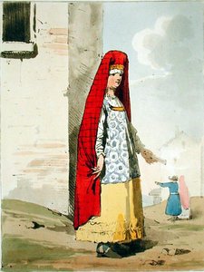 由艺术家蚀刻的商人妻子1804年出版（另见169211） 作者 约翰·奥古斯都·阿特金森