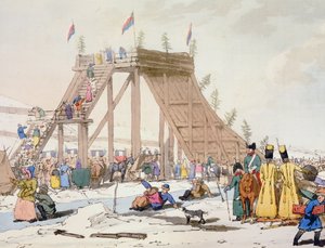 冰山，由艺术家蚀刻，于1804年出版 作者 约翰·奥古斯都·阿特金森