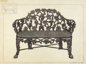 花园长椅 作者 约翰·B·摩尔