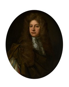 亚当-厄克特的半身肖像与蕾丝胸罩（布面油画） 作者 John Baptist de (circle of) 麦地那