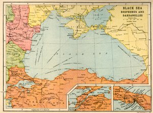 黑海：博斯普鲁斯海峡和达达尼尔海峡，c1914，c1920。