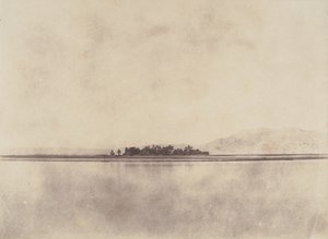 尼罗河在忒拜山前，1853-54年。 作者 约翰·比斯利·格林