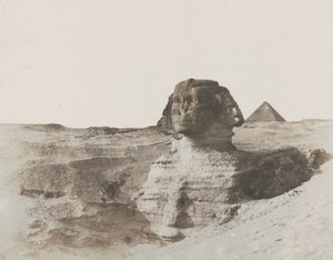 狮身人面像，约 1853 年（蜡纸底片盐纸打印） 作者 约翰·比斯利·格林