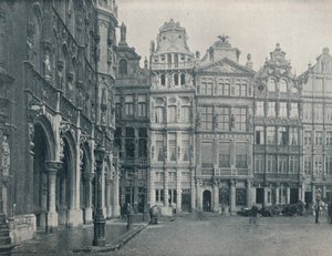 大广场的一角，比利时布鲁塞尔，c1900年1914-1915年