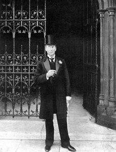 英国自由党政治家约瑟夫·张伯伦，约1905年。